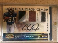 Calvin Johnson [Autograph] Football Cards 2007 Panini Donruss Gridiron Gear Prices