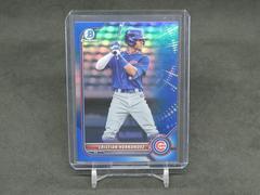 Cristian Hernandez [Blue] Baseball Cards 2022 Bowman Draft Prices