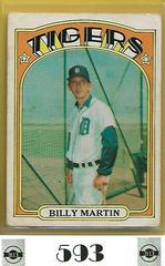 Billy Martin #33 Baseball Cards 1972 O Pee Chee Prices