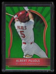 Albert Pujols [Green Refractor] #25 Baseball Cards 2011 Finest Prices