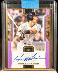 Hideki Matsui [Purple] Baseball Cards 2023 Topps Definitive Framed Autograph Collection Prices