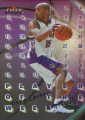 Vince Carter Basketball Cards 2000 Fleer Mystique Player of the Week Prices