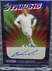 Luka Modric [Navy Blue] Soccer Cards 2022 Leaf Vivid Striking Autographs Prices