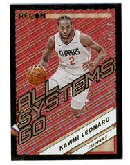 Kawhi Leonard [Gold] #3 Basketball Cards 2021 Panini Recon All Systems Go Prices