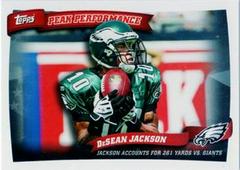 DeSean Jackson Football Cards 2010 Topps Peak Performance Prices
