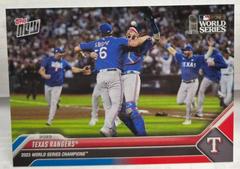 Texas Rangers [Team Color Gradient] #WS-1 Baseball Cards 2023 Topps Now World Series Champions Prices