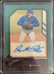 Brett Baty [Purple] #PA-BB Baseball Cards 2021 Panini Chronicles Playbook Autographs Prices