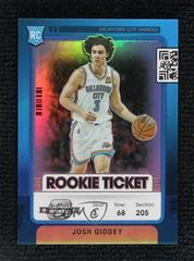 Josh Giddey [Blue] #20 Basketball Cards 2021 Panini Contenders Optic Rookies Prices