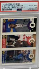 O'Neal, Garnett, Bryant [Gold] Basketball Cards 1996 Collector's Choice Mini II Prices