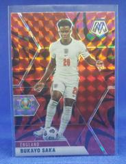 Bukayo Saka [Red Mosaic] Soccer Cards 2021 Panini Mosaic UEFA Euro 2020 Prices
