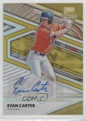 Evan Carter [Optichrome Signature Gold] #50 Baseball Cards 2020 Panini Elite Extra Edition Prices
