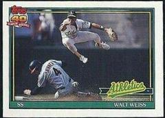 Walt Weiss #455 Baseball Cards 1991 O Pee Chee Prices