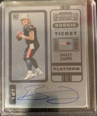 Bailey Zappe [Autograph Stub Ticket] Football Cards 2022 Panini Contenders Prices