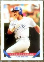 Juan Gonzalez #34 Baseball Cards 1993 Topps Micro Prices