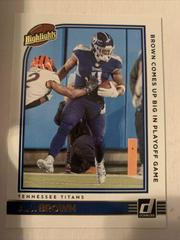 A. J. Brown #H-AB Football Cards 2022 Panini Donruss Highlights Prices