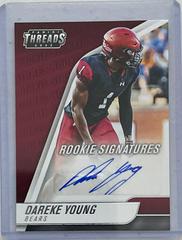 Dareke Young Football Cards 2022 Panini Chronicles Draft Picks Threads Rookie Signatures Prices