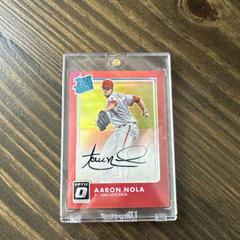 Aaron Nola [Red] Baseball Cards 2016 Panini Donruss Optic Rated Rookies Signatures Prices