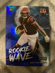 Ja'Marr Chase [Blue] #RW-JCH Football Cards 2021 Panini Playoff Rookie Wave Prices