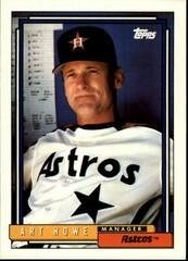Art Howe #729 Baseball Cards 1992 Topps Prices