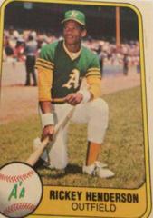 Rickey Henderson #574 Baseball Cards 1981 Fleer Prices