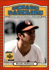 Brooks Robinson #125 Baseball Cards 2001 Upper Deck Decade 1970's Prices