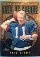 Phil Simms #PS21 Football Cards 2002 Topps Chrome Ring of Honor Prices