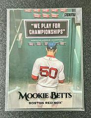 Mookie Betts [Championships Sign Black Foil] #1 Baseball Cards 2019 Stadium Club Prices