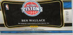 Ben Wallace #IF-BWL Basketball Cards 2021 Panini Select In Flight Signatures Prices