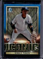 Oswald Peraza [Blue] #BI-24 Baseball Cards 2023 Bowman Chrome Iconic Prices