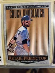 Chuck Knoblauch #R25 Baseball Cards 1996 Upper Deck Retail Predictor Prices