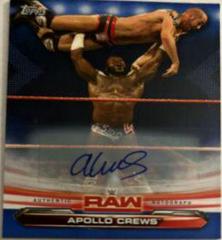 Apollo Crews [Autograph Blue] Wrestling Cards 2019 Topps WWE RAW Prices