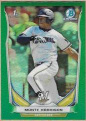 Monte Harrison [Orange Refractor] #56 Baseball Cards 2014 Bowman Chrome Mini Prices