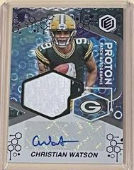 Christian Watson Football Cards 2022 Panini Elements Proton Patch Autographs Prices