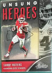 Sammy Watkins #UH-SW Football Cards 2020 Panini Absolute Unsung Heroes Prices