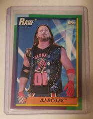 AJ Styles [Green] #1 Wrestling Cards 2021 Topps Heritage WWE Prices