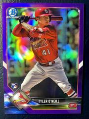 Tyler O'Neill [Purple Refractor] #12 Baseball Cards 2018 Bowman Chrome Prices