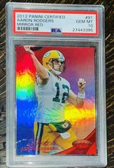 Aaron Rodgers [Mirror Red] #91 Football Cards 2012 Panini Certified Prices