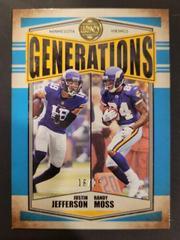Justin Jefferson, Randy Moss [Indigo] Football Cards 2022 Panini Legacy Generations Prices