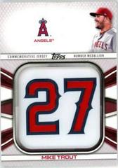 Mike Trout Baseball Cards 2022 Topps Player Jersey Number Medallion Relics Prices