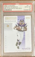 Adrian Peterson Football Cards 2007 Playoffs NFL Preview Prices