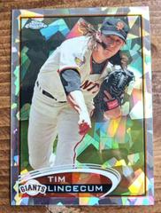 Tim Lincecum [Arm Forward Atomic Refractor] #1 Baseball Cards 2012 Topps Chrome Prices