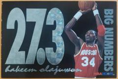 Hakeem Olajuwon #BN3 Basketball Cards 1994 Hoops Big Numbers Prices