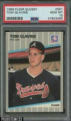 Tom Glavine #591 Baseball Cards 1989 Fleer Glossy Prices