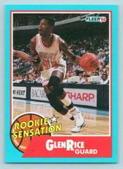 Glen Rice Basketball Cards 1990 Fleer Rookie Sensations Prices