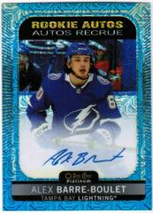 Alex Barre Boulet [Blue Traxx] #R-AB Hockey Cards 2021 O-Pee-Chee Rookie Autographs Prices