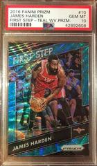 James Harden [Teal Wave Prizm] #10 Basketball Cards 2016 Panini Prizm First Step Prices