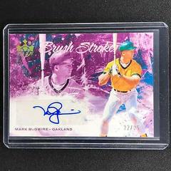 Mark McGwire [Holo Gold] #BS-MM Baseball Cards 2022 Panini Diamond Kings Brush Strokes Autograph Prices