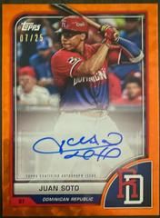 Juan Soto [Orange Cracked Ice] #AV-JS Baseball Cards 2023 Topps World Classic Autographs Prices