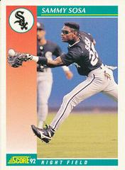 Sammy Sosa #258 Baseball Cards 1992 Score Prices