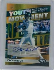 Zach Wilson [Autograph Gold] #YM-8 Football Cards 2022 Panini Prestige Youth Movement Prices